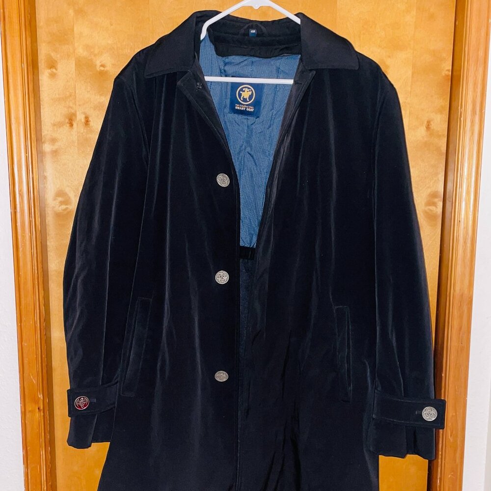 Hart Schaffner Marx Smart Coat Jacket Black Rain & Stain Repellent 40 R